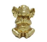 perfk Elephant Figurine Decorative Statue Collectible Small Home Decoration Ornament for Office Table Tea Room Birthday Gift, Style C