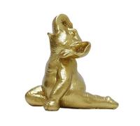 perfk Elephant Figurine Decorative Statue Collectible Small Home Decoration Ornament for Office Table Tea Room Birthday Gift, Style B