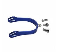 perfk Equestrian Straps Aluminum Alloy Boot Riding Aids Polished Surface Die-Cast Interchangeable Necks Suitable for Adults Training Horseback Riding Competitive Events, Blue