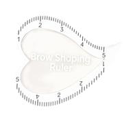 perfk Eye Stencil Shaping Tool,Quick Lightweight Easy to Use for Women Pocket Sized Ruler Eyebrow Template