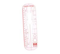 perfk Fashion Drawing Template Ruler,Sewing Humanoid Patterns Design,Sewing Patchwork Ruler, for Clothing Measuring,Tailoring, style 14