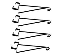perfk Fence Basket Bracket Hanging Hook Hanger Plant Holder with Carbon Steel Support and Stable Triangle Structure Suitable for Garden Patio Yard Porch