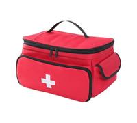 perfk First Aid Bag Empty Emergency Set, Organizer with Handle, Portable Medical Storage Bag Emergency Supplies Pouch for Car Home