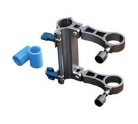 perfk Fishing Chair Umbrella Stand Folding High Strength Easily Install Umbrella Clamp Adjustable for Bleacher Beach Chair Patio