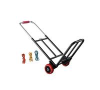 perfk Folding Hand Truck Heavy Duty Portable Folding Hand Cart Utility Luggage Trolley for Shopping Outdoor