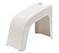 perfk Foot Rest Stand for Shower Area, Secure Design, Stool for Adults, white