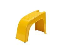perfk Footrest Pedicure Bench Foot Rest Pedicure Stool Grooming Stool Foot Support with Storage PP Secure Perforated Surface Rounded Edges Compact Stable, Array, Yellow