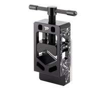 perfk Fork Fixture Professional Grade Fork Holder With Engineered Trimming Guide And Tightening Screw For Stable Repeatable Results Suitable For Garage Use, Black