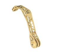 perfk Front Headlight Bracket for Mountain Bikes, Easy to Install on Folding Bikes, with Extendable Mounting System, Gold