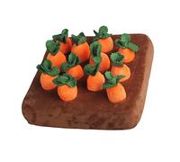 perfk Garden Carrot Toy,Pet Interaction Vegetable Toy, Gift Pull The Carrot Stuffed Toy for Dogs Cats IQ Toy, 12Pcs Carrot for Small or Medium Dogs, Pubbies