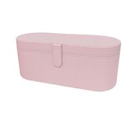 perfk Hair Dryer Hard Case, Hairdryer Holder,Waterproof Styling Tools Storage PU Leather Storage Bag Travel Case for Travel Trip, Pink