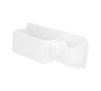 perfk Hair Dryer Holder Hairdryer Stand Wall Mount Versatile without Punching Hair Tool Box Hair Brush Storage Box for Household, White