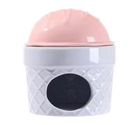 perfk Hamster Habitats Ceramic Nest Pet Hideout Cool House for Dwarf Hamster Birds, Pink