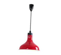 perfk Hanging Retractable Heat Lamp Buffet Warming Lamp Buffet Heating Lamp Food Heat Lamp for Kitchen, Red