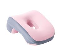 perfk Headrest for Neck Napping Pillow Adult Size, Breathable, 31x14cm, Removable Cover Face Down Pillow Office Chair Neck Support, Pink