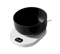 perfk Heated Dog Bowl USB Automatic Dog Drinking Dispenser Constant Temperature Feeding Bowl 380ml for Indoor Outdoor Winter