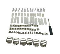 perfk Hockey Helmet Repair Kit: Replacement Parts, 6 Strap Buckles, 24 Screws, 24 Nuts, Universal Maintenance Tools for Teens