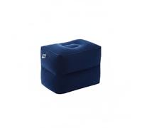 perfk Inflatable Footrest Travel Pillow Leg Rest Cushion Ottoman Adjustable Height Triple Layer Structure Suitable for Airplane Train car Office Home, Navy Blue, Regular 2-Layer Fix