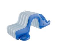 perfk Inflatable Slide, Inflatable Play Center, Playground Toy, Fun Portable Pool Water Slide, Easy Inflation for Park, Backyard, blue and White