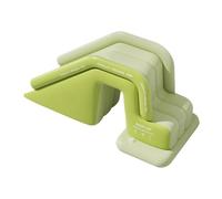 perfk Inflatable Slide PVC Waterslide Water Slide for Garden Outdoor Indoor Family Yard, Green