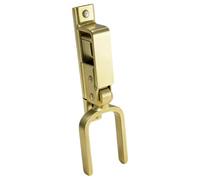 perfk Instant Locking Gate Latch Gold Ranch Rust Resistant Easy Install Backyard W Automatic Spring Lock Heavy Duty Single Hand