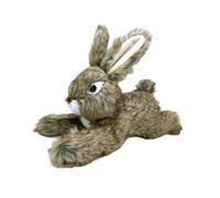 perfk Interactive Dog Toy Playing Pet Training Dog Chews for Small and Medium Breed Puppy or Dogs Aggressive Chewers, brown bunny