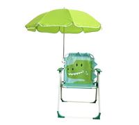 perfk Kids Camping Chair Portable Folding Chair Beach Chair for Trips Courtyard Outside Picnic, green