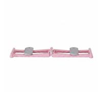 perfk Leg Training Machine Ski Stepper Sliding Exerciser Foldable Home Exercise Equipment Compact Device Suitable for Adults Small Room Use , Pink , Standard