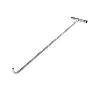 perfk Manhole Hook Tool Utility Tool Pull Heavy Lid Heavy Duty Steel Single Hook, 68cm Blunt