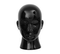 perfk Mannequin Head Stand,Wigs Stand,Stable,Multifunctional,Hat Holder,Hairpieces Display Stand for Jewelry Headwear Barbershop, black