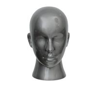 perfk Mannequin Head Stand,Wigs Stand,Stable,Multifunctional,Hat Holder,Hairpieces Display Stand for Jewelry Headwear Barbershop, gray
