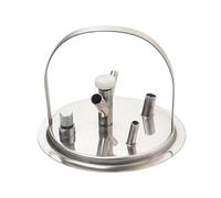 perfk Milking Bucket Lid Replacement Lid Stainless Steel Milk Collection Bucket Cap Milking Machine Accessory for Livestock Farms