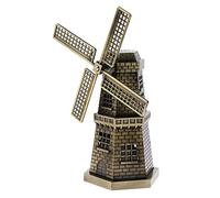 perfk Model Windmill Netherlands Dutch Metal Souvenir Collection, Bronzer
