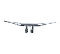 perfk Motorcycle Mudguard Front Guard Bobber Deflector With Reinforced Bracket Metal For Debris Protection and Stable Fit suitable for German 18-inch Bobber, Chrome, style to 2