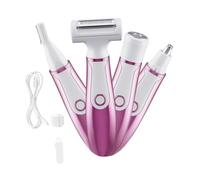 perfk Multifunction Four in a Shaving Kits,Hair Remover,Portable Gifts Waterproof Face Shave Tool,Women Hair Trimmer for Sister Christmas