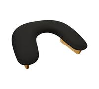 perfk Nail Art Hand Pillow Nails Table Station Non Slip U Shape Manicure Nail Hand Rest Cushion for Nails Tech Home DIY Makeup Tool, Black
