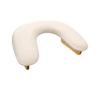 perfk Nail Art Hand Pillow Nails Table Station Non Slip U Shape Manicure Nail Hand Rest Cushion for Nails Tech Home DIY Makeup Tool, White