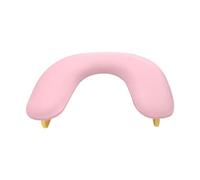 perfk Nail Art Hand Pillow Nails Table Station Non Slip U Shape Manicure Nail Hand Rest Cushion for Nails Tech Home DIY Makeup Tool, Pink