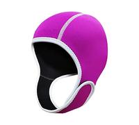 perfk Neoprene Wetsuit Hood 2mm for Scuba Diving, Head Cover for Water Sports, Red