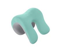 perfk Office Chair Memory Neck Support Neck Cushion for Adults Soft Multi Use Memory Foam Comfortable Armrest Pad Napping Pillow, Green Gray
