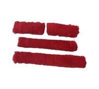 perfk Pack of 4 Horse Halter Covers Offer Comfort And Protection, Lightweight Travel Accessories for Horses, Wraps, Horse Halter Tubes, Red
