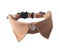 perfk Pet Bow Tie Adjustable Neck Bow Tie Dog Cat Tuxedo Bandana Neckwear for Outfit Small Medium Cats Dogs, Khaki