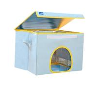 perfk Pet Cooling Houses Nest Multipurpose Reusable Cat Furniture Shelter Pet Condos for Summer Puppy Kittens Rabbits, 50x40x38cm