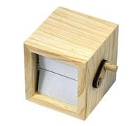 perfk Photo Flipbook Frame Mechanical Hand Motion Animation Box for Party Festival Mother Day Valentine's Day Gifts for Family, Wood color 16 pics