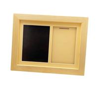 perfk Photo Frame Medal Display Shadow Box Memory Keepsake Lightweight Versatile for Kids 18x23cm with Stand, Wood Color Frame