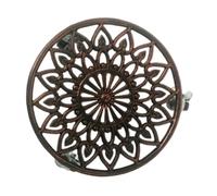 perfk Plant Stand with Wheels, Portable And Versatile for Moving Flower Pots Around The House, Indoors And Out, Reddish copper 29cm