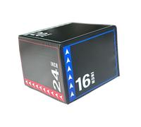 perfk Plyometric Jump Box 3 in 1 Conditioning Strength Training Agility Box Step up, Style D