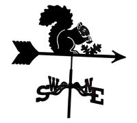 perfk Practical Weathervane,Outdoor Barn Farm Stake,Professional Measuring Tool,Wind Direction Indicator,Garden Yard Scene Decor Crafts, Squirrel
