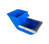 perfk Rabbits Cage feed Holder Animal Feeding Bowl Food Container Bunny Feeding Tray Metal Animal Feeder for Squirrels Guinea Pig