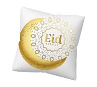 perfk Ramadan Throw Pillow Cover Cushion Cover Throw Pillow Case Eid Cushion Cover for Living Room, Style A